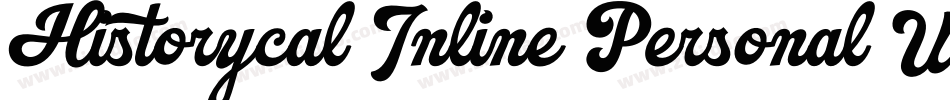 Historycal Inline Personal Use字体转换